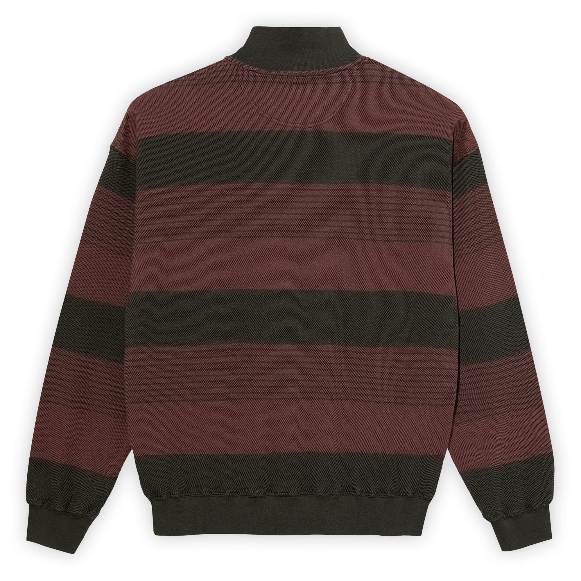 Polar Skate Co. Surf Half Zip Sweater - Dirty Black / Brownstone