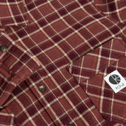 Polar Skate Co. Mike LS Flannel Shirt - Oxblood Check