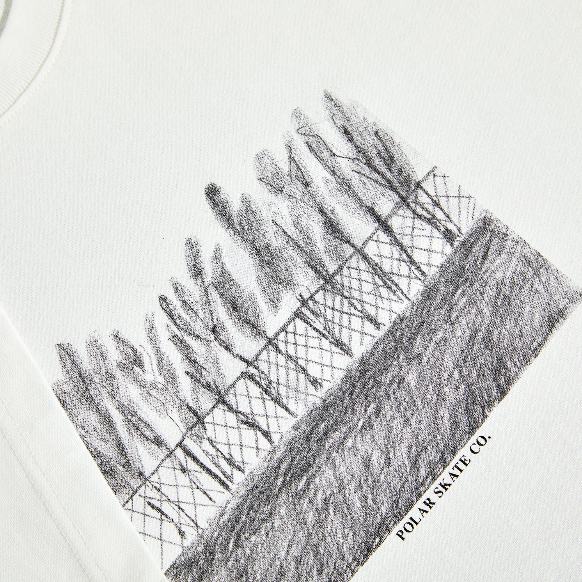 Polar Skate Co. Fence Tee - Cloud White