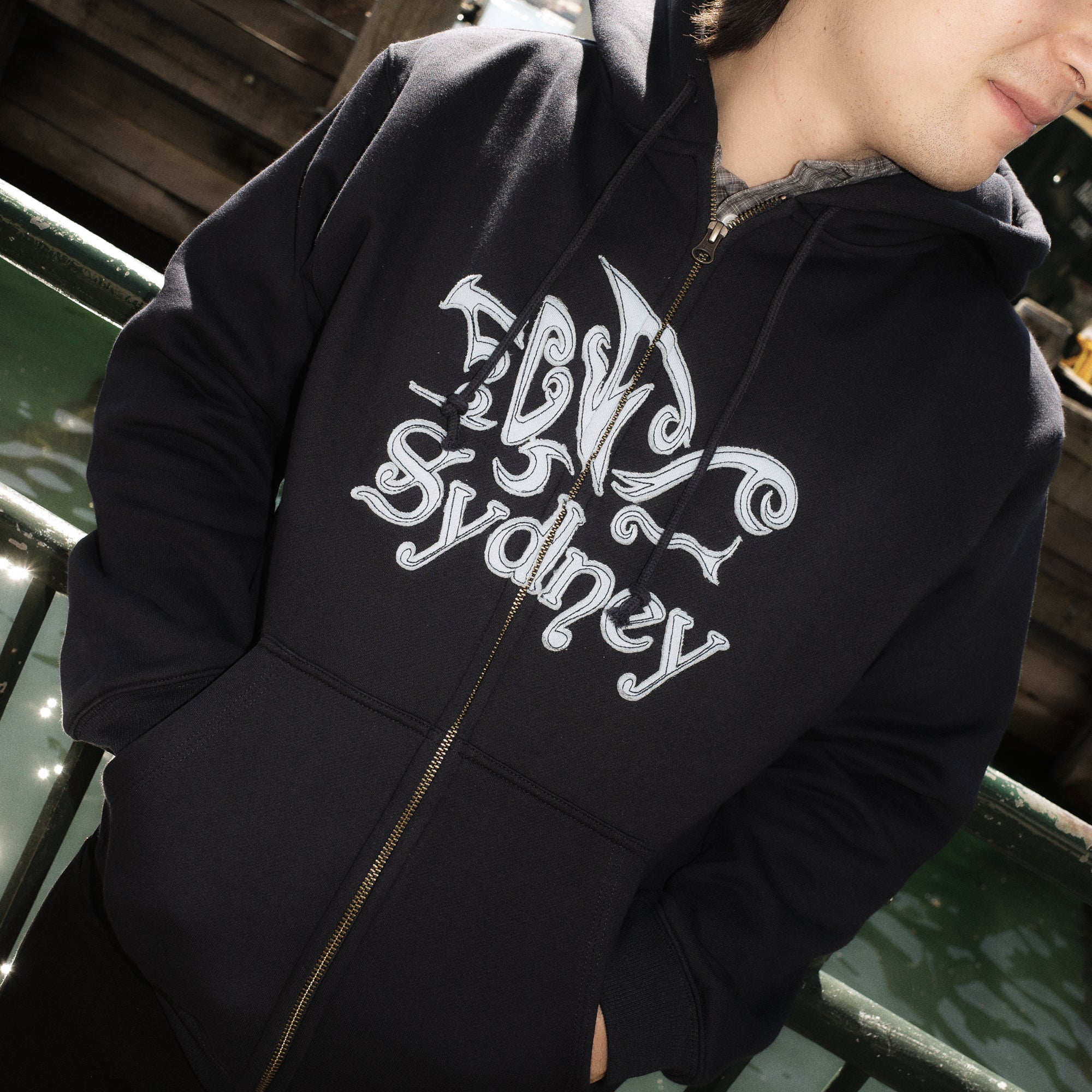 Pass~Port Store & Gallery Exclusive Destination Zip Hood - Navy