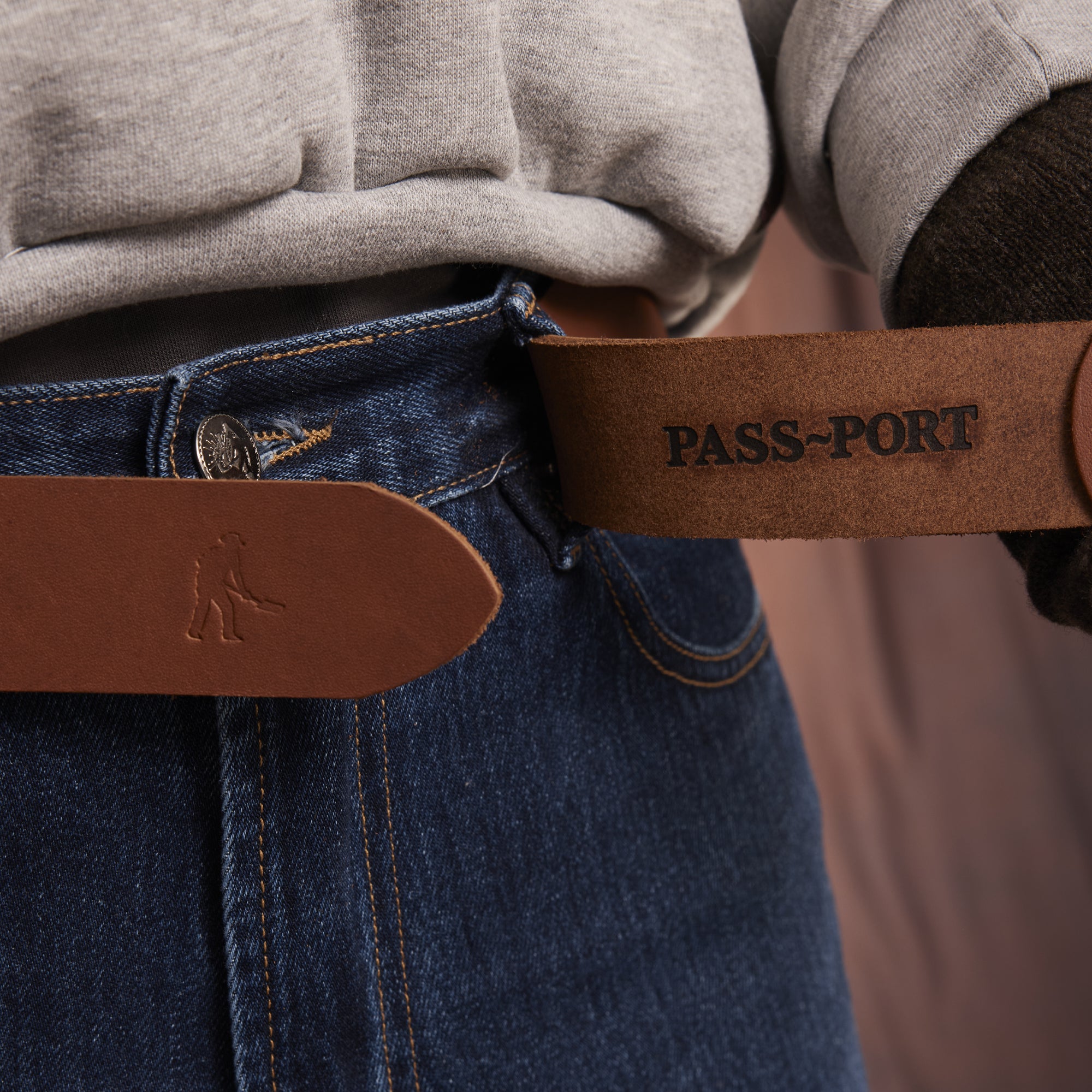 Pass~Port Australian Manufactured Belt - Brown