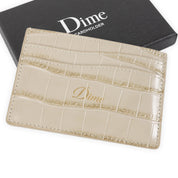 Dime Croc Cardholder - Tan