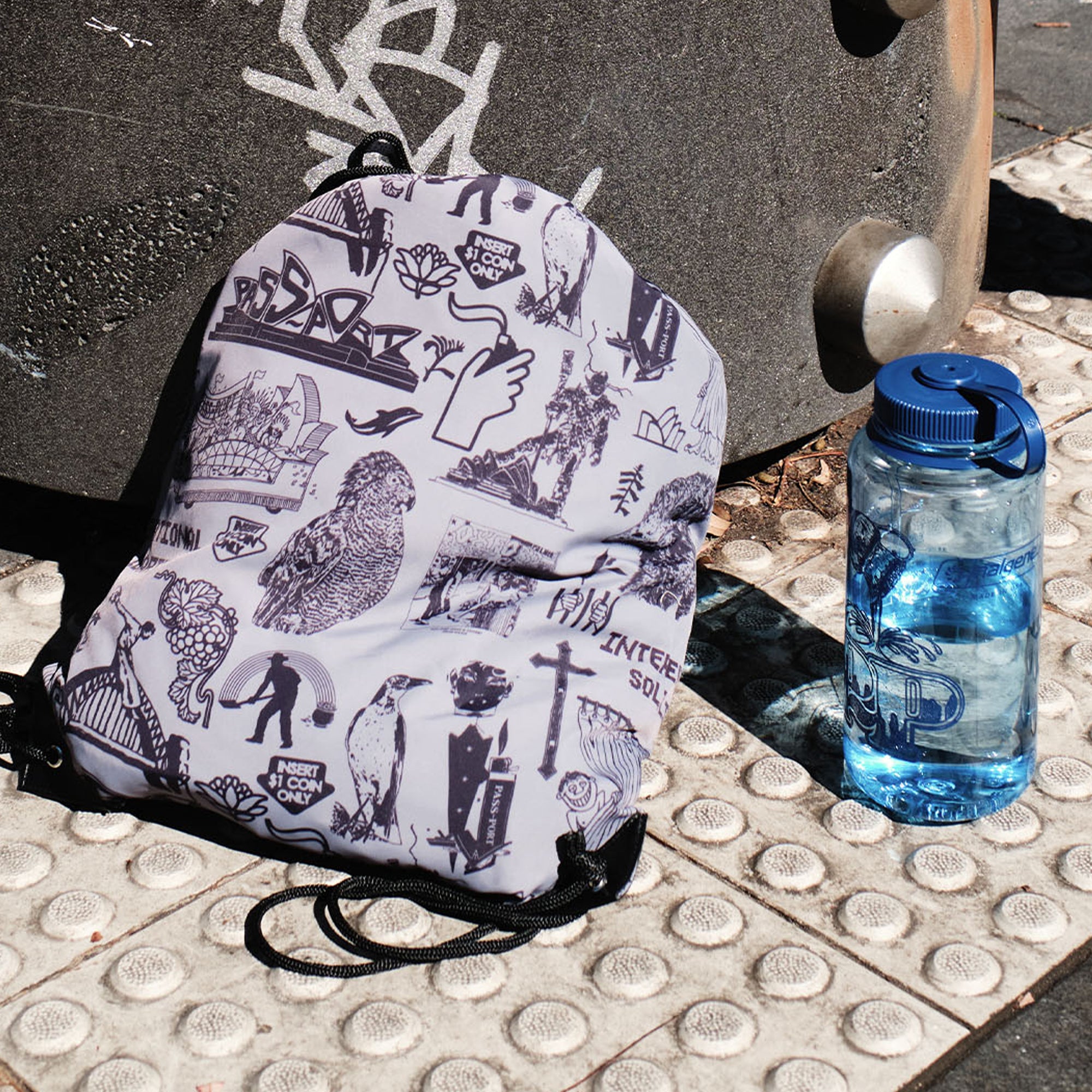 Pass~Port Store & Gallery Exclusive Nalgene Water Bottle - Blue
