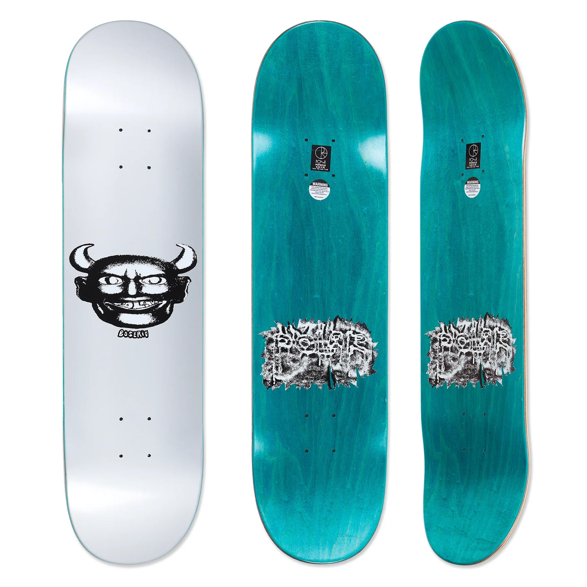 Polar Skate Co. Nick Boserio Silver Devil Deck