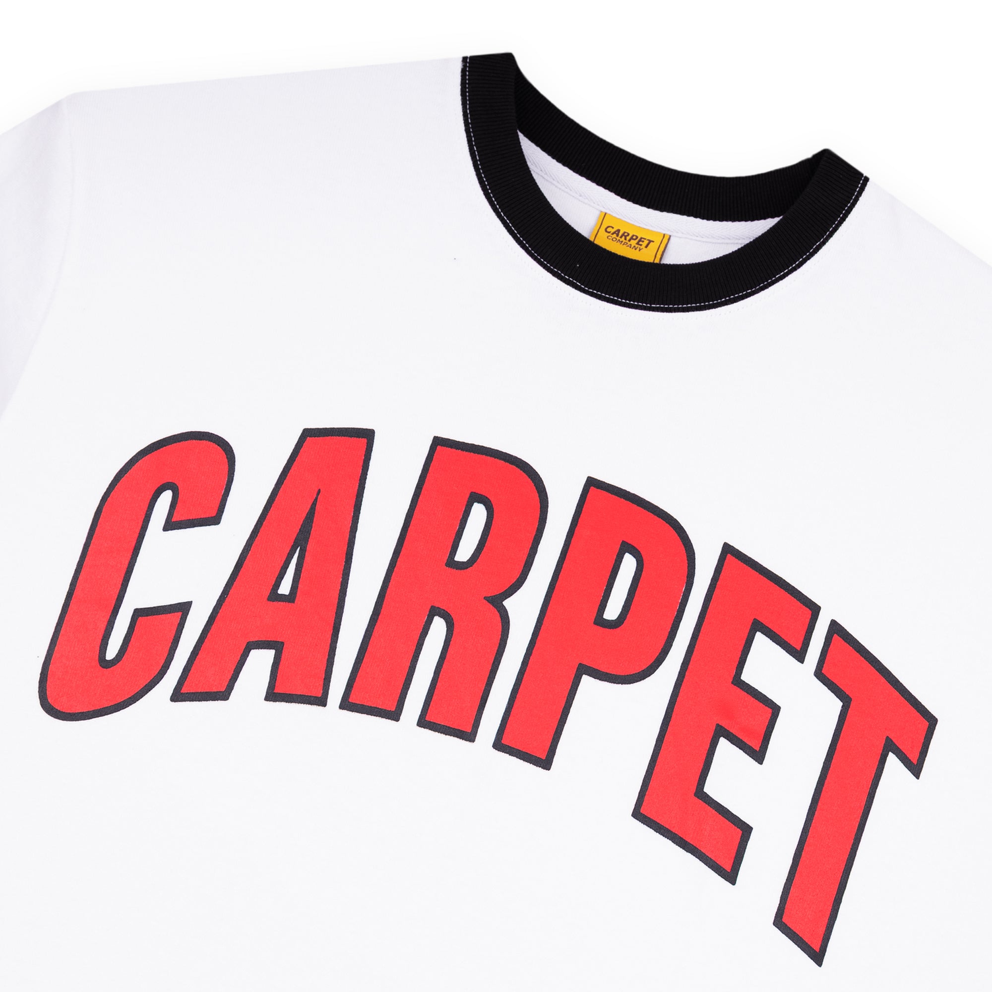 Carpet Company Varsity Ringer Tee - White