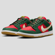 Nike SB Dunk Low Seattle Super Sonics Pro Premium - Fir /White /Gold /Red