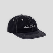 WKND Fishbone 6-Panel Hat - Black Denim