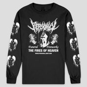 Personal Joint Funeral Fireworks Long-Sleeve Tee - Black