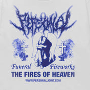 Personal Joint Funeral Fireworks Tee - White