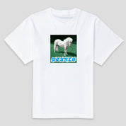 Pearls Skateboards Pony Tee - White