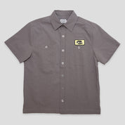 Hoddle Seersucker Short Sleeve Shirt - Grey