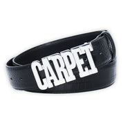 Carpet Company Crocskin Leather Belt - Black