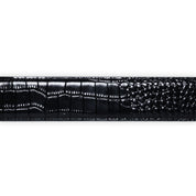 Carpet Company Crocskin Leather Belt - Black
