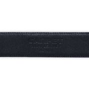 Carpet Company Crocskin Leather Belt - Black