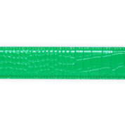 Carpet Company Crocskin Leather Belt - Green