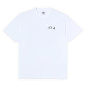 Polar Skate Co. Fill Logo Happy Sad Tee - White