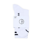 Polar Skate Co. Rib Socks - White / Black