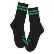 Polar Skate Co. Happy Sad Rib Socks - Black / Green