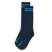 Polar Skate Co. Happy Sad Long Rib Socks - Dark Blue / Blue