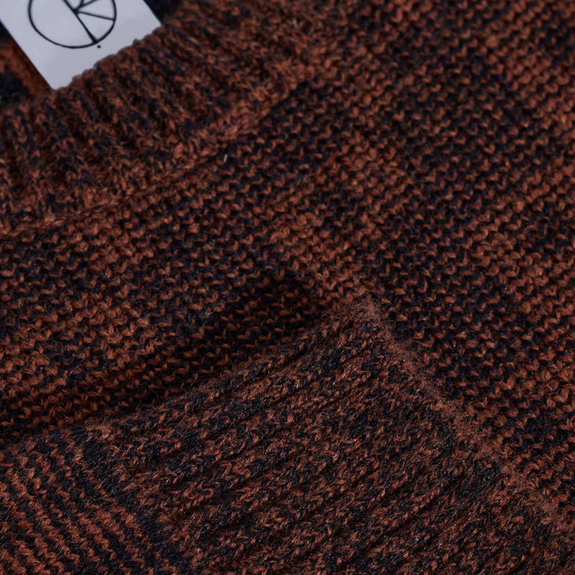 Polar Skate Co. George Sweater - P Pattern Navy / Orange