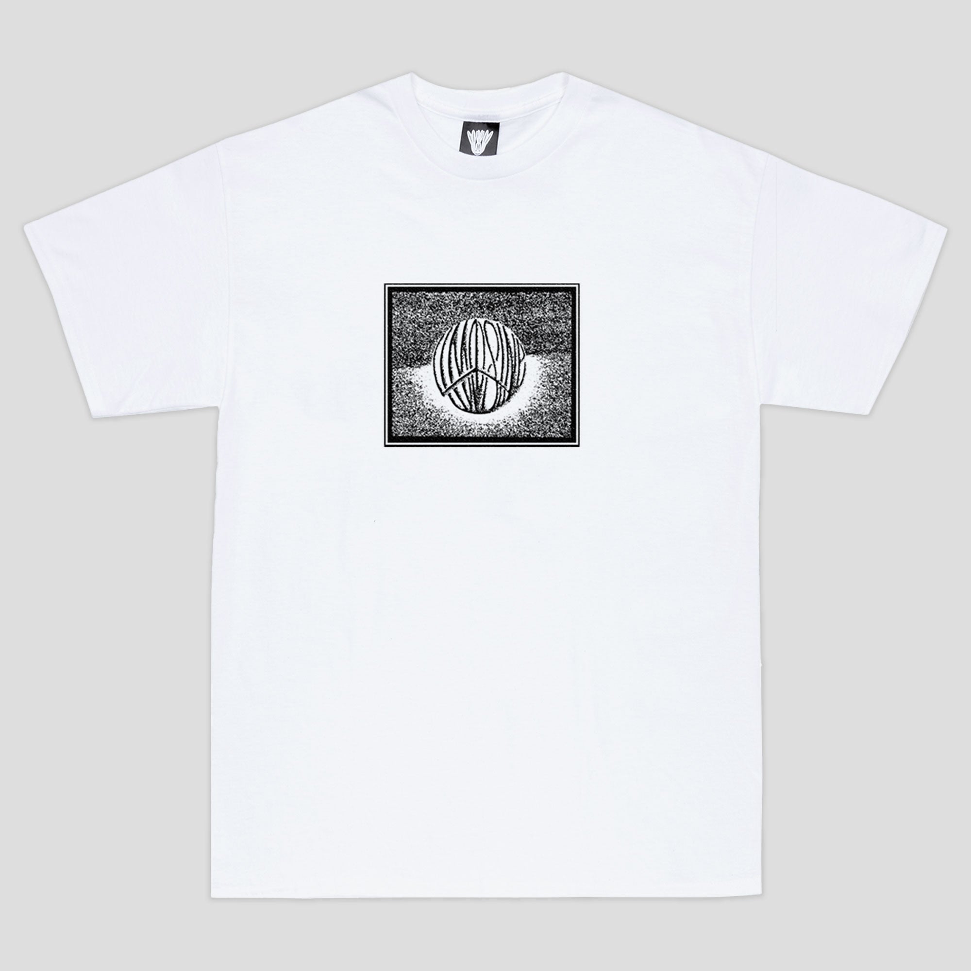 Limosine Peace Ball Tee - White