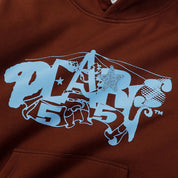 Pearls Skateboards Ribbon Hood - Chocolate
