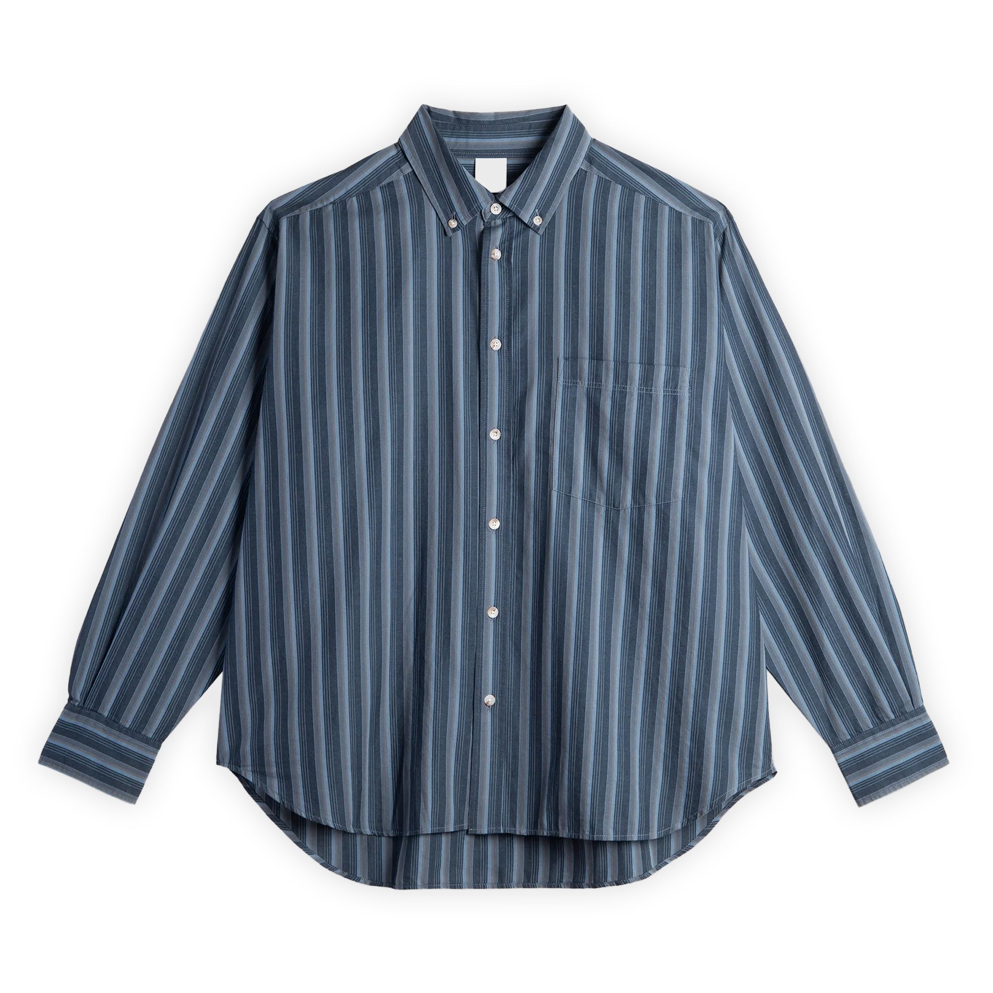 Polar Skate Co. Ben LS Shirt - Blue Stripe