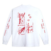 Polar Skate Co. On Repeat LS Tee - White