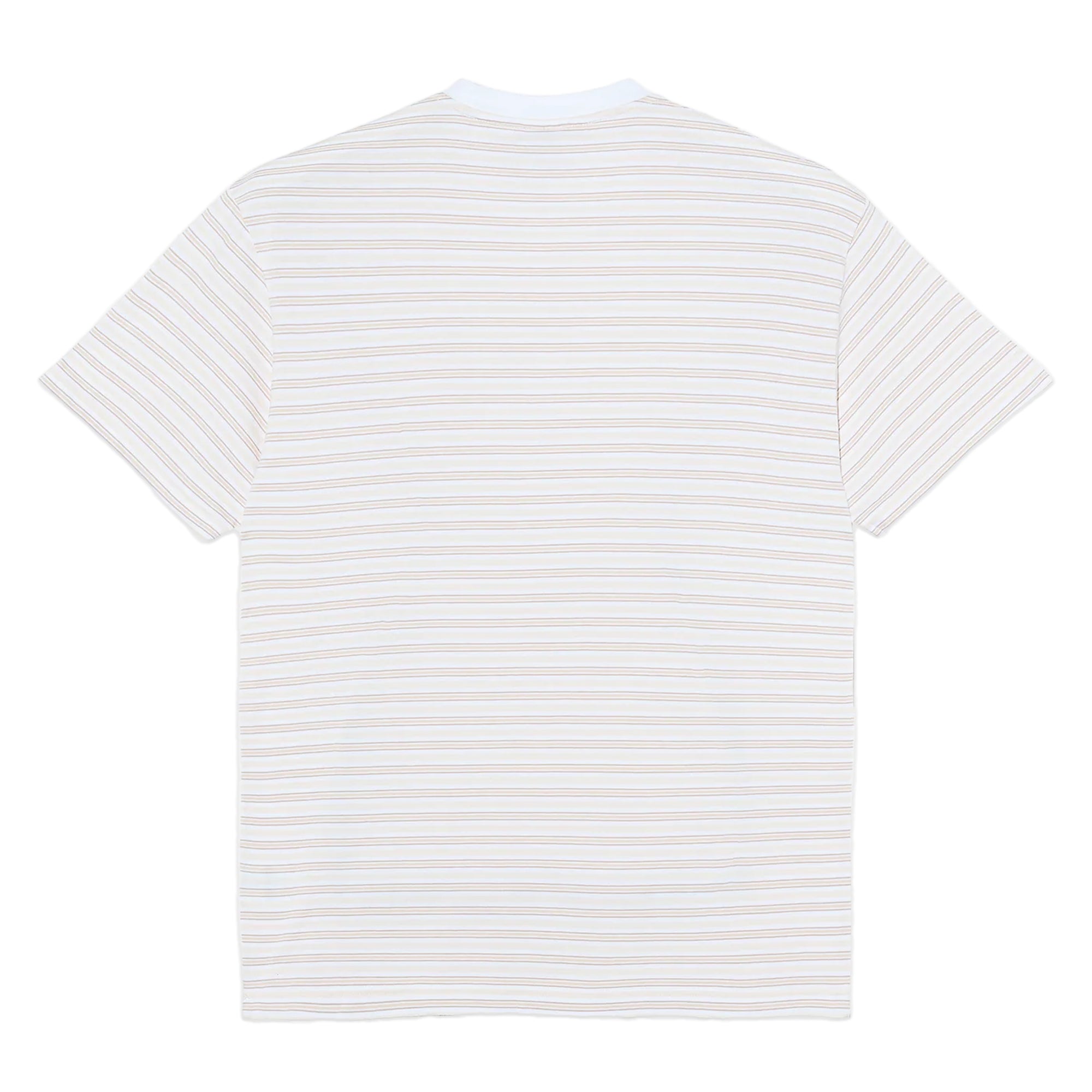 Polar Skate Co. Stripe Tee - White / Taupe