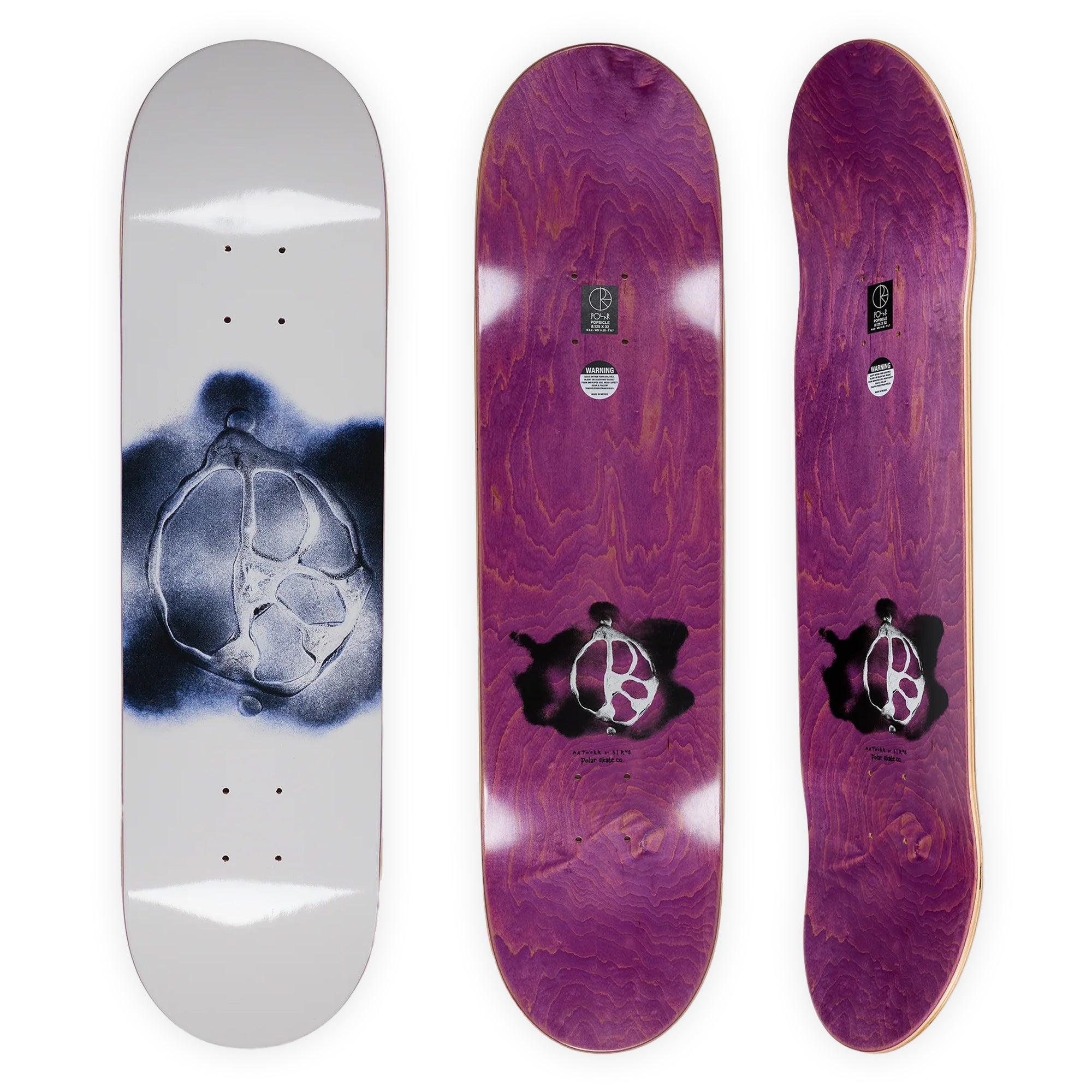 Polar Skate Co. Stroke Logo Team Deck - Cream