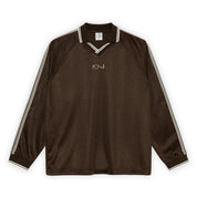 Polar Skate Co. Davie LS Shirt - Chocolate / Ivory