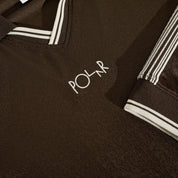 Polar Skate Co. Davie LS Shirt - Chocolate / Ivory