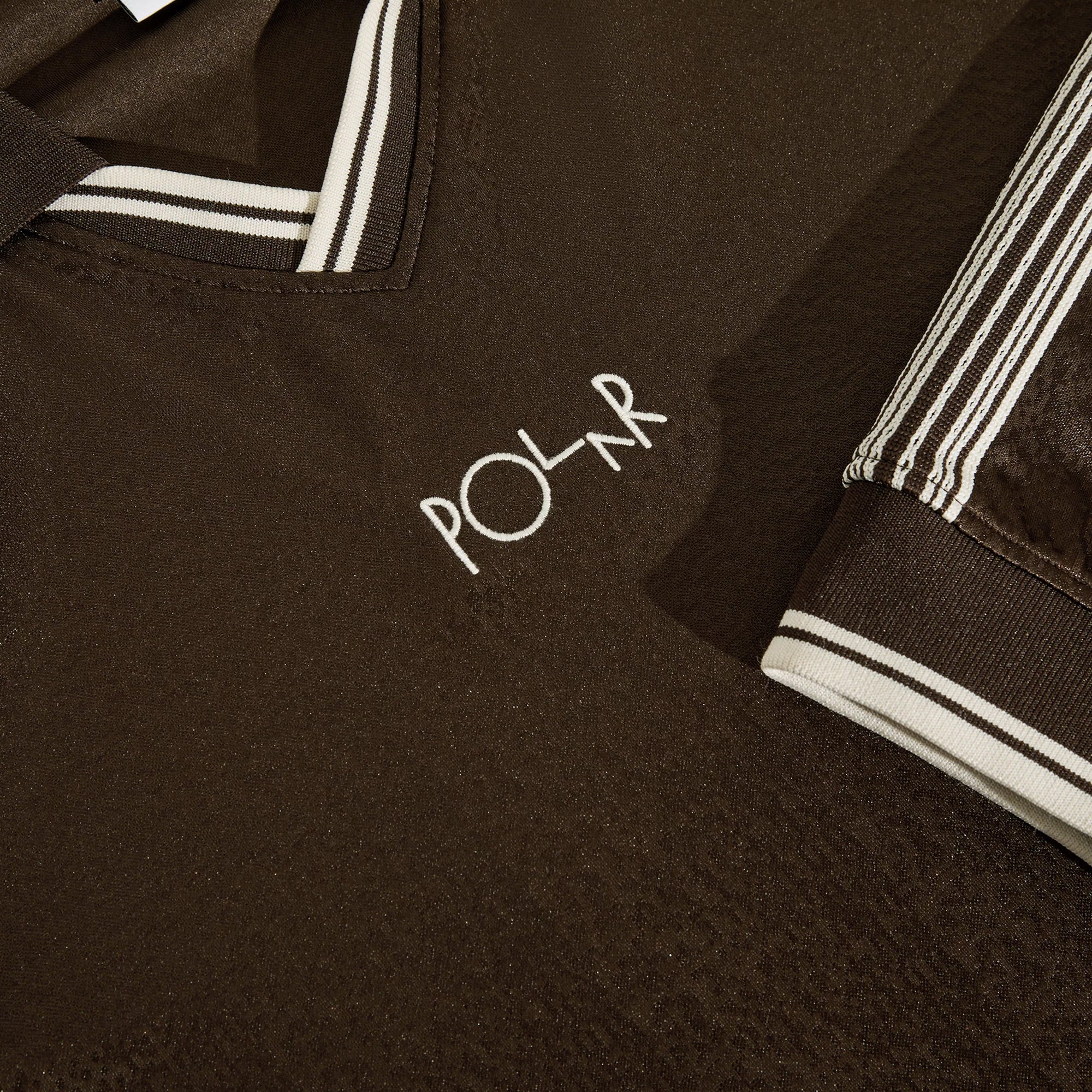 Polar Skate Co. Davie LS Shirt - Chocolate / Ivory