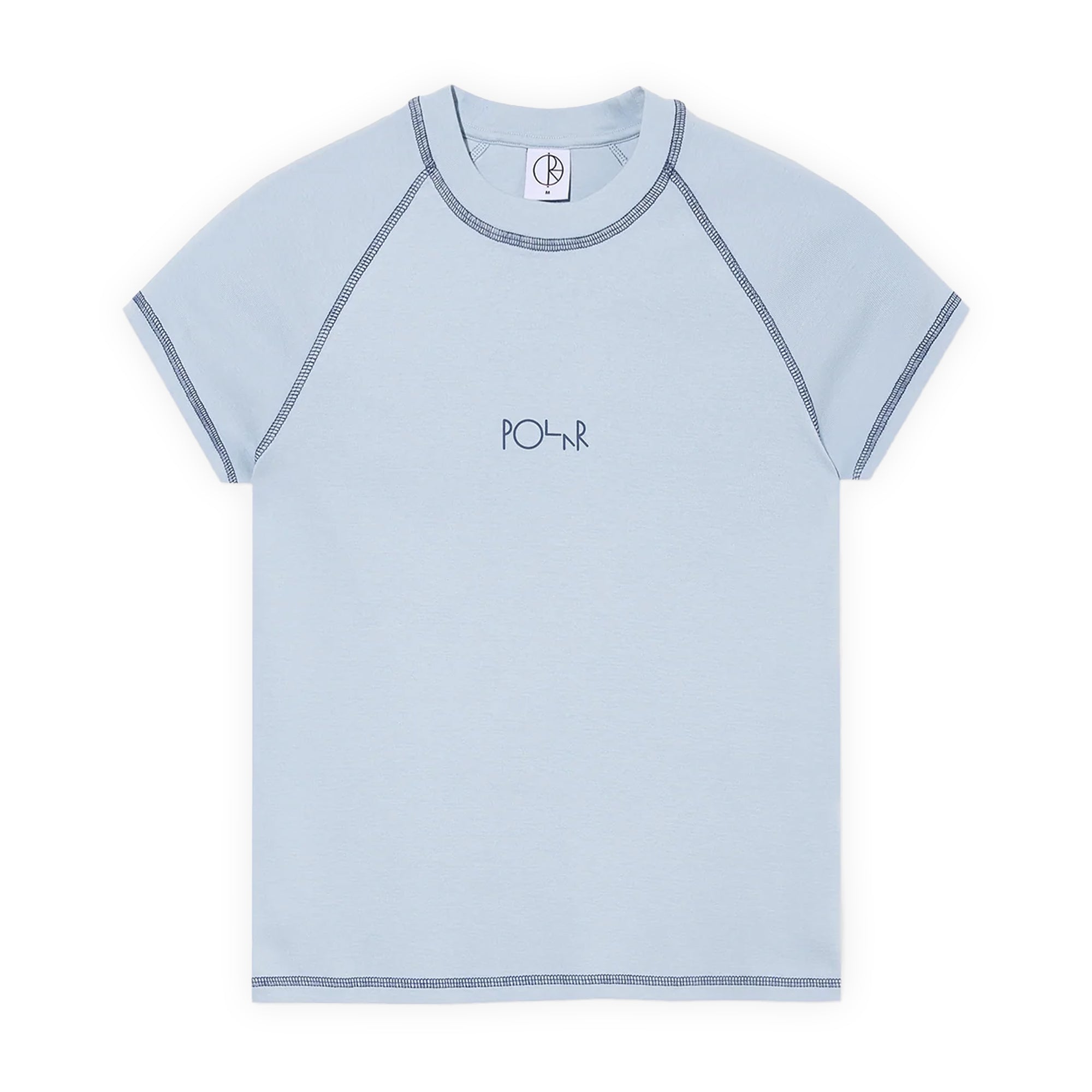Polar Skate Co. Script Logo Baby Tee - Light Blue / Dark Blue