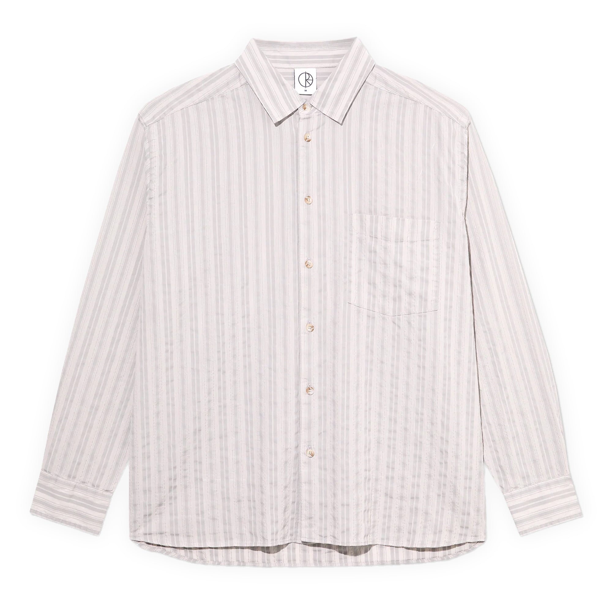 Polar Skate Co. Bart LS Shirt - Grey Stripe