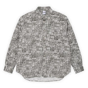 Polar Skate Co. Ben LS Shirt - Newspaper / Light Grey