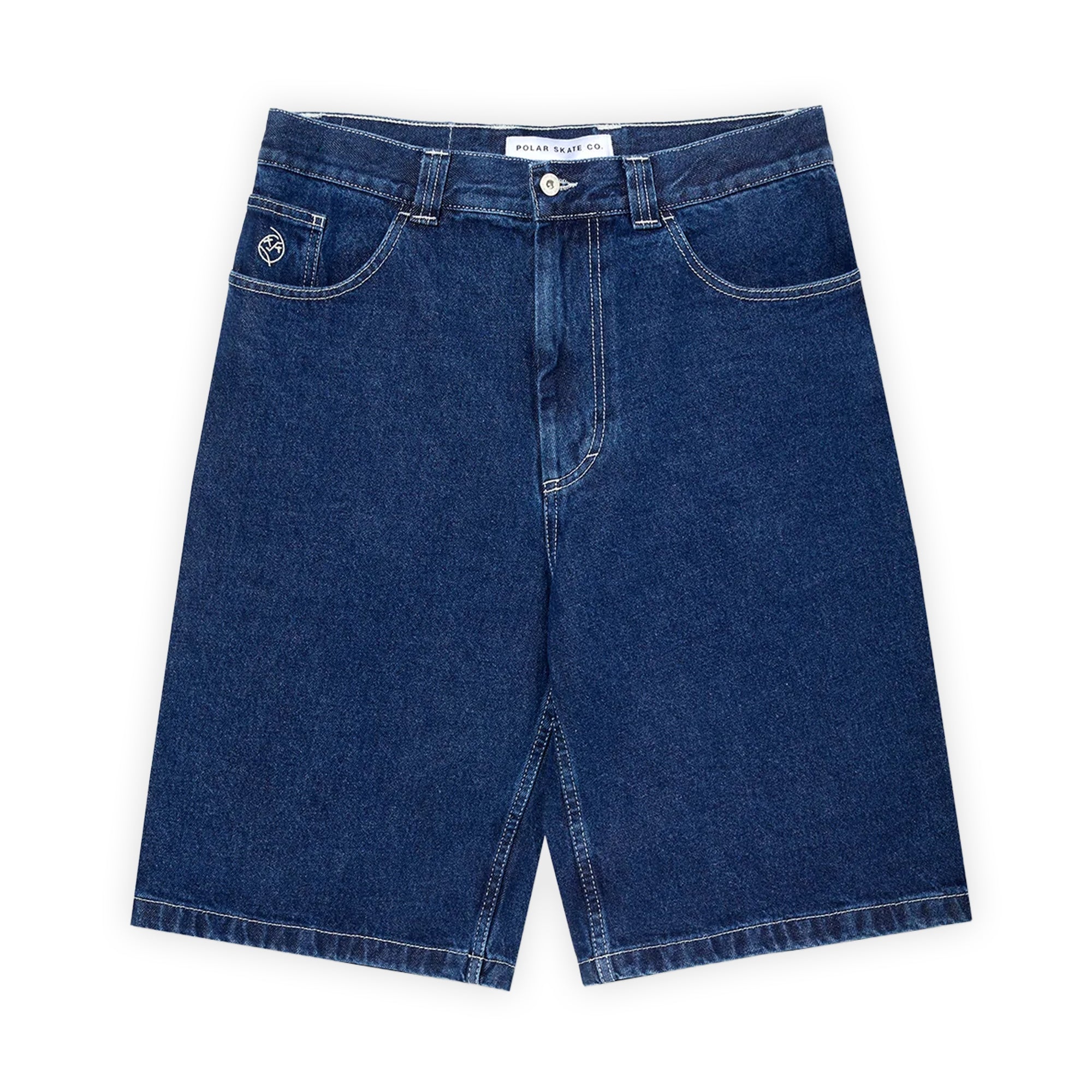Polar Skate Co. Big Boy Shorts - Dark Blue w/ White Stitching