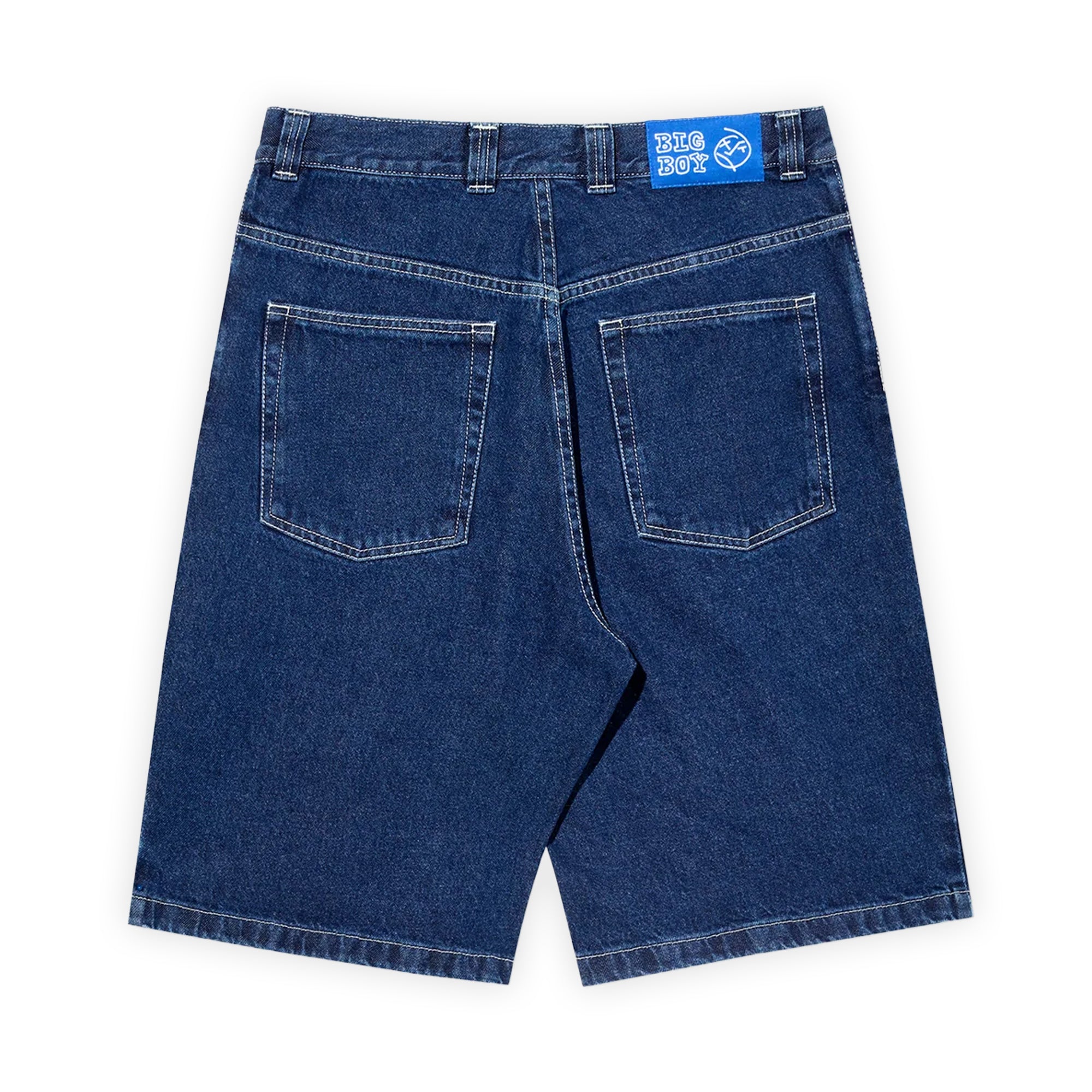 Polar Skate Co. Big Boy Shorts - Dark Blue w/ White Stitching
