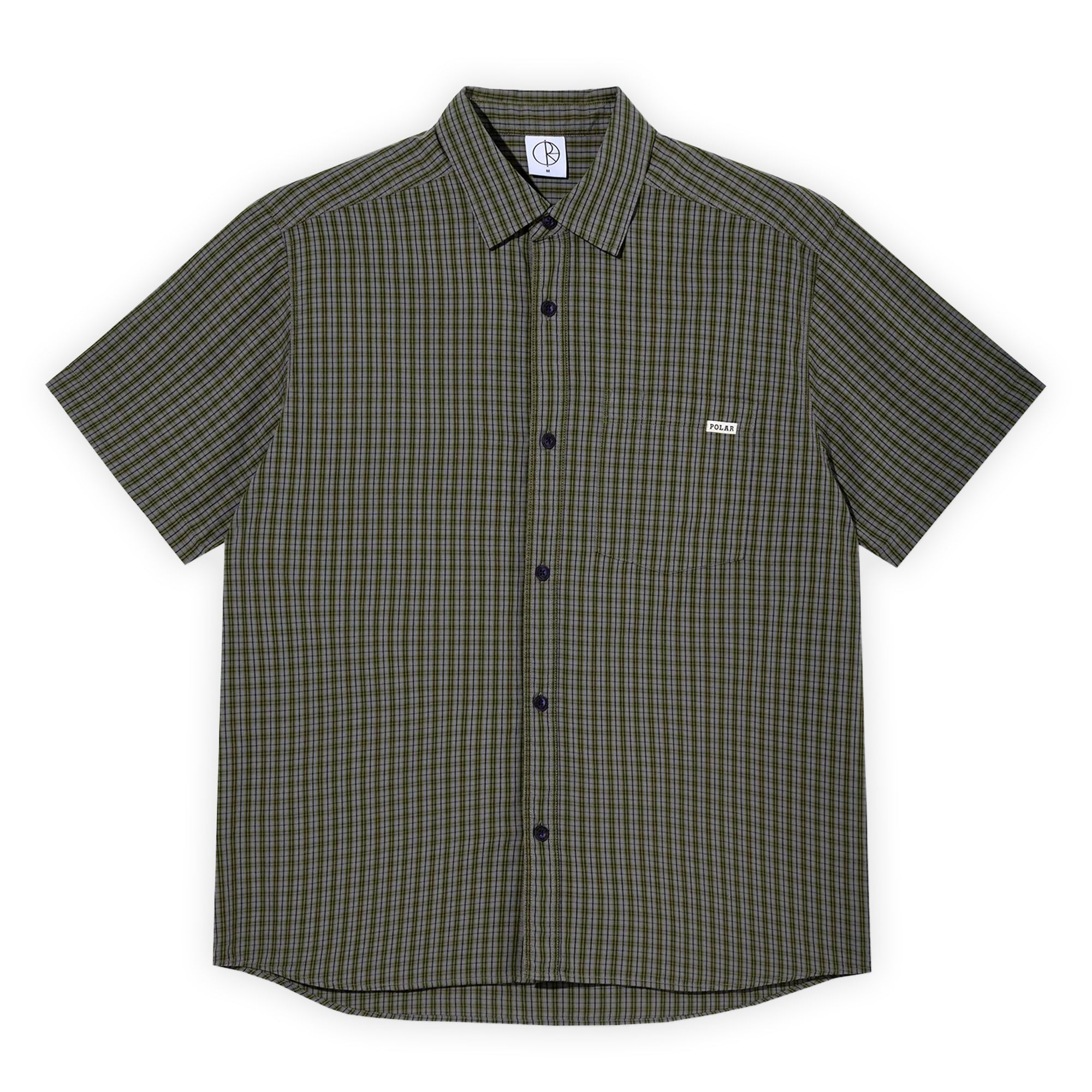 Polar Skate Co. Mitchell Shirt - Black / Green