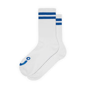 Polar Skate Co. Happy Sad Rib Socks - White / Blue
