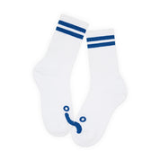 Polar Skate Co. Happy Sad Rib Socks - White / Blue