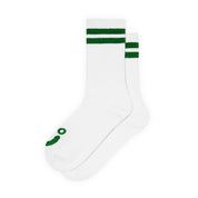 Polar Skate Co. Happy Sad Rib Socks - White / Green