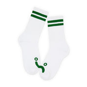 Polar Skate Co. Happy Sad Rib Socks - White / Green