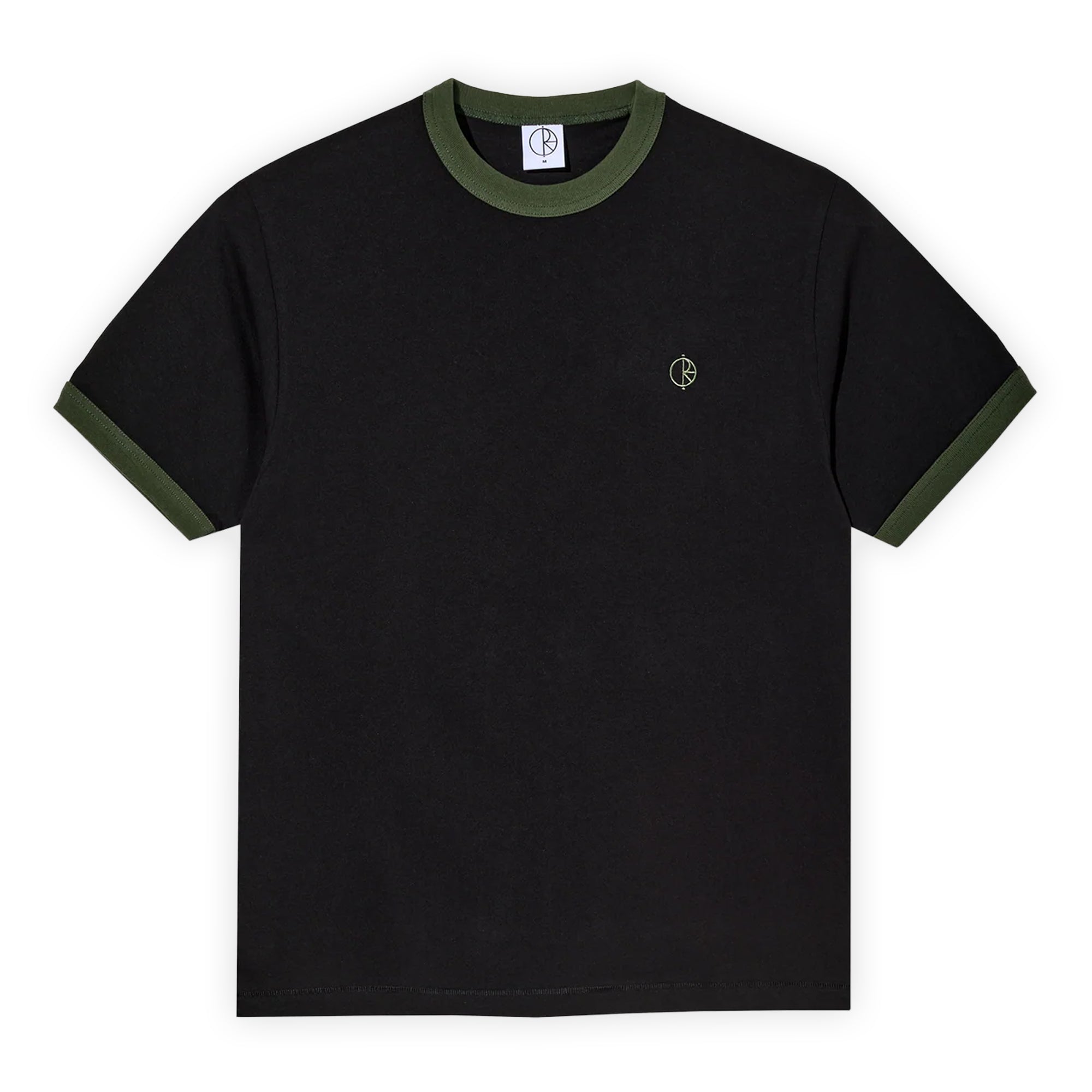 Polar Skate Co. Ringer Tee - Black / Uniform Green