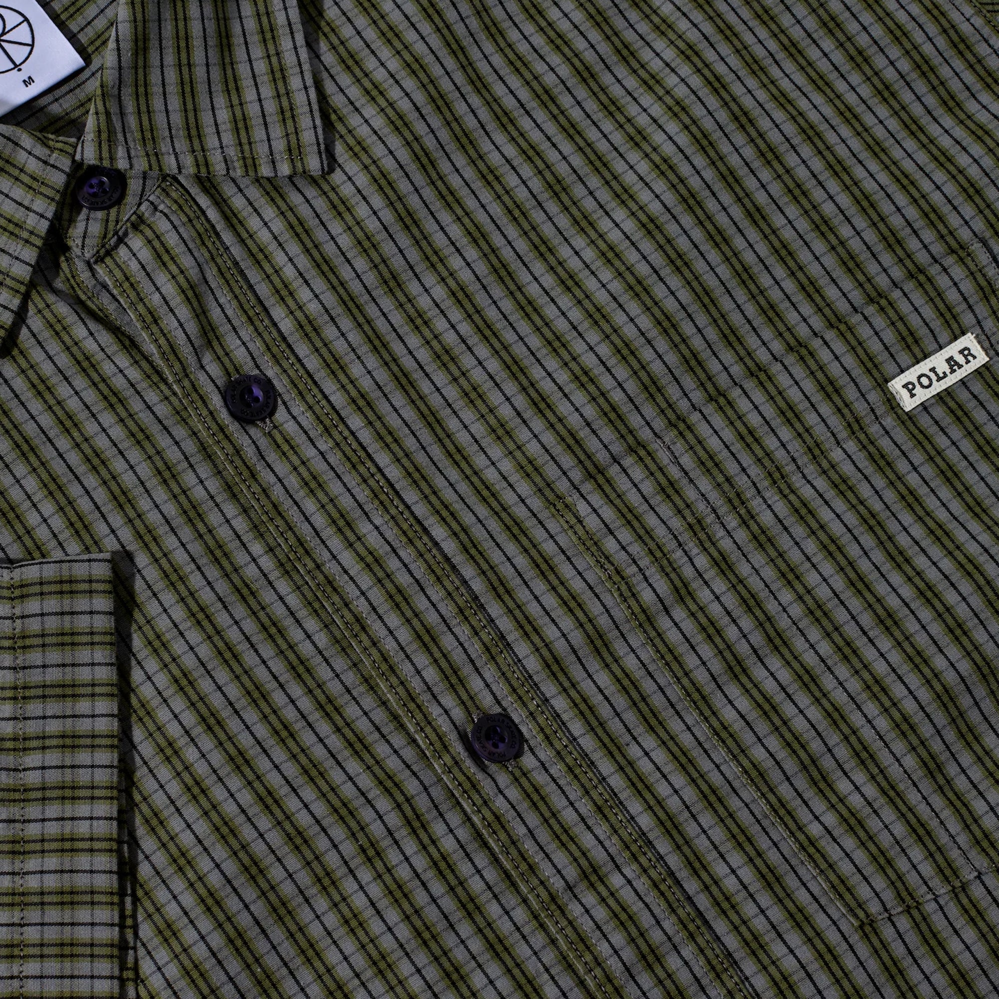 Polar Skate Co. Mitchell Shirt - Black / Green