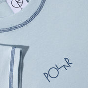Polar Skate Co. Script Logo Baby Tee - Light Blue / Dark Blue