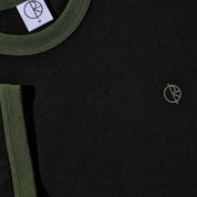 Polar Skate Co. Ringer Tee - Black / Uniform Green