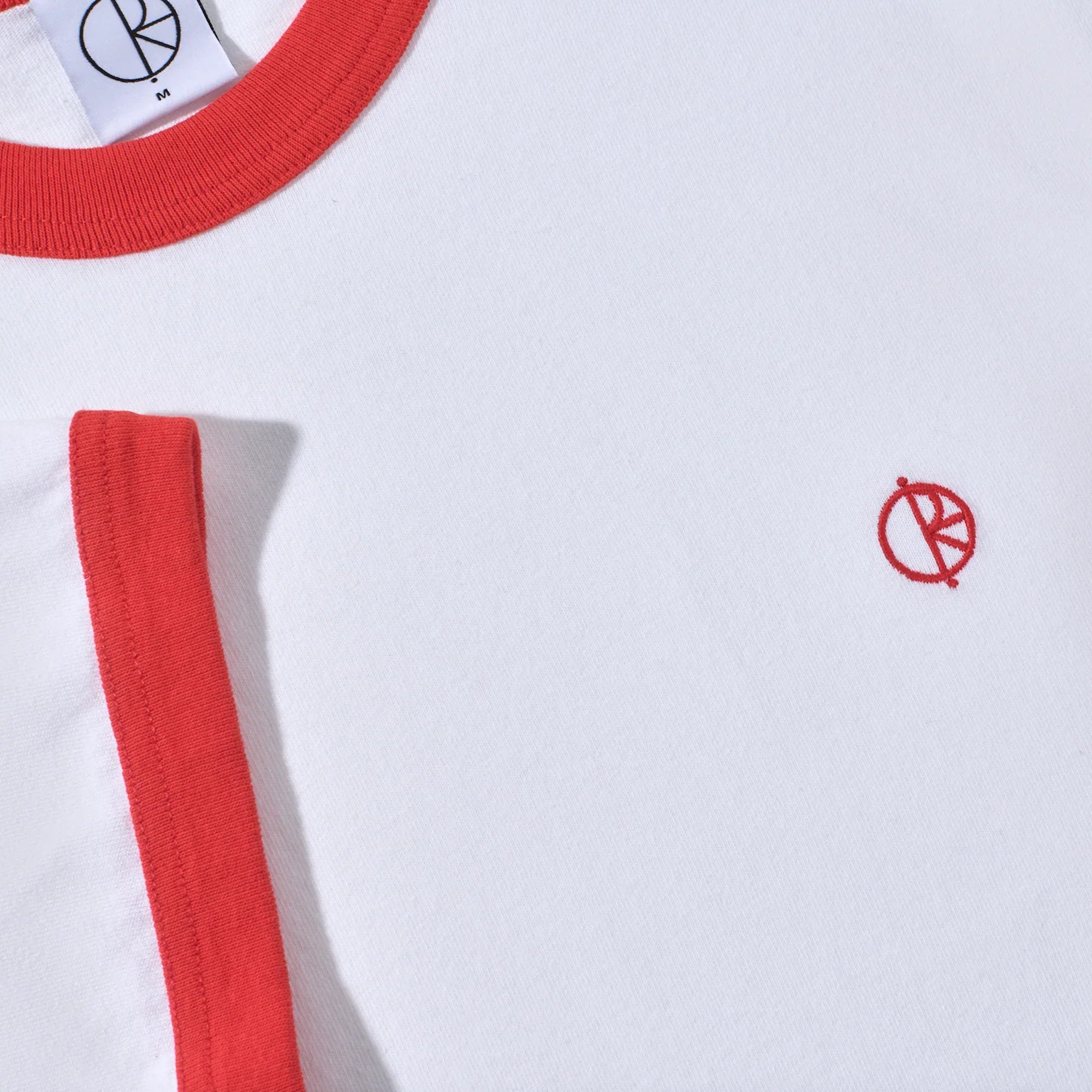 Polar Skate Co. Ringer Tee - White / Red