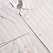 Polar Skate Co. Bart LS Shirt - Grey Stripe