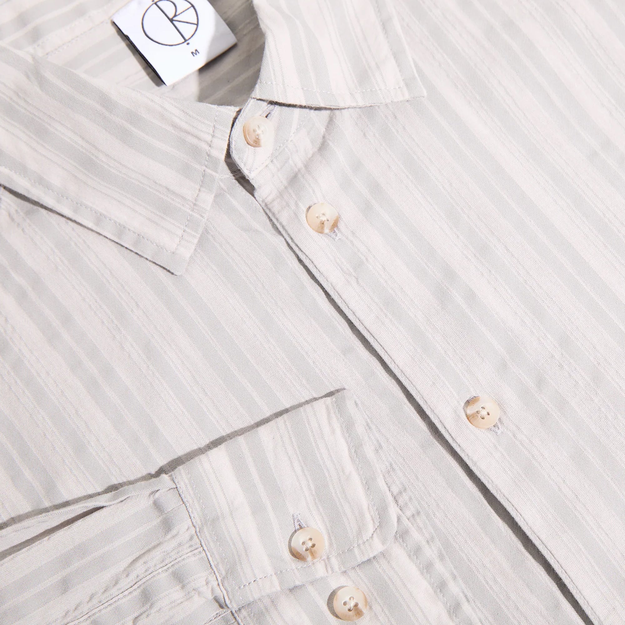 Polar Skate Co. Bart LS Shirt - Grey Stripe
